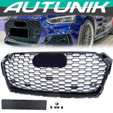 Gloss Black Front Mesh Grille for Audi A5 S5 B9 2017-2019 fg120