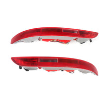 Pair Rear Bumper Tail Light Reflector Brake Stop Lamp Red For Audi Q5 2009-2017