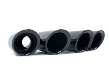 Black Stainless Steel Exhaust Tips for Porsche Macan 2.0L 2014–2018