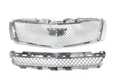 Chrome Front Mesh Bumper Grilles Upper & Lower Grille For 2013-2017 XTS Cadillac
