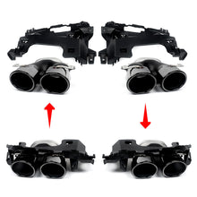 Carbon Look Rear Diffuser Exhaust for Mercedes E W213 Sedan AMG Pack 2016-2020