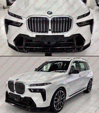 Gloss Black Front Bumper Lip Spoiler For 2023-2025 BMW X7 G07 LCI M Sport