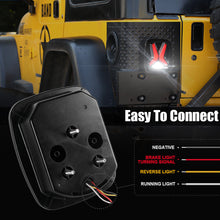 2x LED Tail Lights For Jeep Wrangler TJ CJ YJ Reverse Stop Turn Smoked Lamps DOT