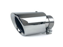 4x 62mm Universal Exhaust Tips Black/Chrome Clamp-On for Porsche Cayenne Macan Panamera