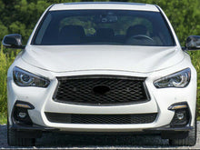 Gloss Black Front Bumper Grille For Infiniti Q50 2018-2024
