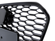 RS6 Style Gloss Black Front Mesh Grille Honeycomb Grill For Audi A6 S6 C7 2012-2015