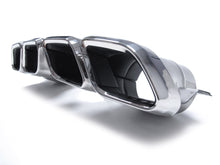 Black Diffuser w/ Chrome Exhaust Tips For Mercedes W205 Sedan C250 C300 C43 Sedan AMG