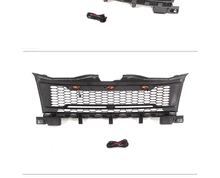 Black Front Bumper Upper Grille Fits For 2007 - 2010 Ford Edge Grill W/Light