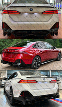 For 2024-2025 BMW G60 530i i5 M Sport MP Style Gloss Black Rear Bumper Diffuser Kit
