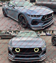 GT-V Style Winglet Front Bumper Lip Splitter For 2024-2025 Ford Mustang S650 AMPP