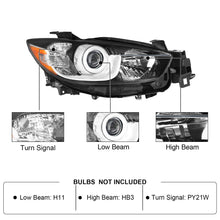 Halogen Projector Headlights Asembly For 2013-2016 Mazda CX-5
