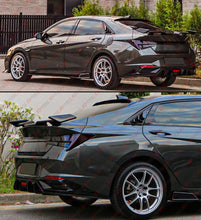 For 2021-2025 Hyundai Elantra Gloss Black Trunk Spoiler Wing