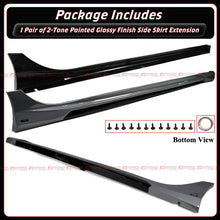 For 2022-2025-2026 Honda Civic Urban Gray Pearl 2 Toned Side Skirt Extension
