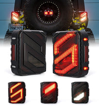 Pair For Jeep Wrangler JK JKU 2007-2018 LED Smoke Tail Lights Rear Brake Reverse Lamps
