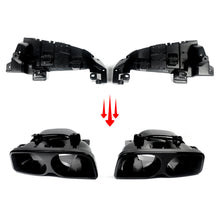 Carbon Style Rear Diffuser Exhaust Tailpipes For Mercedes Coupe C205 C43 C300 AMG 2015-2020
