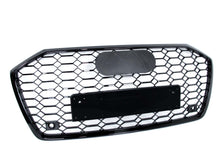 Gloss Black Honeycomb Front Grille for Audi A6 C8 S6 2019-2025 fg254