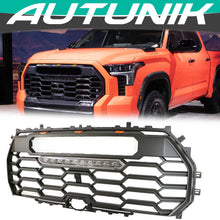 Matte Black Front Bumper Grille Radiator w/ Light Bar For Toyota Tundra 2022-2023