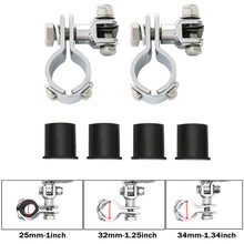 1"-1 1/4" Highway Foot Pegs Mount Kit Clamps Bracket for Harley Honda Yamaha