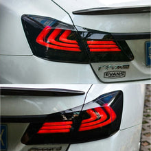 Smoked LED Tail Lights For 2013-14 2015 9th Honda Accord Sequential Turn Signal