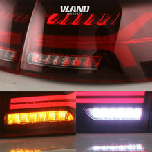 Red LED Tail Lights For 2011-2014 Volkswagen VW Jetta MK6 W/Sequential Signal Turn