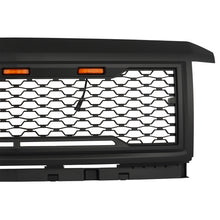 Matte Black Front Bumper Grille W/LED Lights For 2015-2018 Chevy Silverado 2500 3500