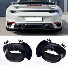 Gloss Black Steel Exhaust Tips Rear Tailpipe For Porsche 911 992 PSE Carrera 4/S/4S/Targa 4 2020-2025