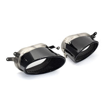 Black Exhaust Tips Muffler For AUDI A4 A5 A6 A7 Refit To RS3 RS4 RS6 RS7