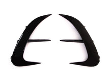 For 2022+ Mercedes C W206 S206 AMG Sport Rear Bumper Canards Side Air Vent Trims Glossy Black