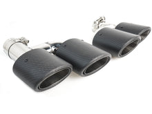 Dual Matte Carbon Exhaust Pipe Tips for Audi A4 A5 A6 A7 Modifications