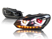 Pair LED Headlights Demon Head Lamps Sequential for VW Volkswagen Golf6 MK6 TDI TSI GTD LPG 2010-2013
