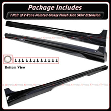 For 2025-2026 Toyota Camry CTM Underground Gray Black 2-Toned Side Skirt Extension