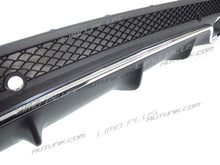 Rear Diffuser w/ Silver Exhaust Tips For Mercedes W205 Sedan C300 C43 AMG di1