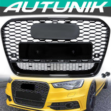 Honeycomb Black Front Grille For AUDI A6 C7 S6 2012-2015 fg66
