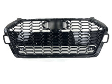 Honeycomb Black Front Grille for 2020-2024 Audi A4 B9 Sline S4