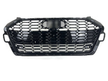 Honeycomb Black Front Grille for 2020-2024 Audi A4 B9 Standard Bumper