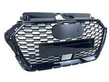 Honeycomb Black Front Grill For AUDI A3 8V S3 w/ ACC 2017-2020 fg170