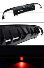For 2015-2021 Mercedes Benz W205 C300 C450 C43 Sedan Smoke Led Bumper Diffuser + Exhaust Tips