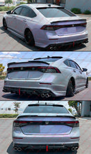 Gloss Black Rear Trunk Spoiler + Roof Spoiler Wing fit for 2023-2025 Honda Accord