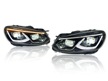 Full LED Headlights With Start-up Animation for Volkswagen Golf MK6 TSI TDI GTD LPG w/ Sequential 2009-2013