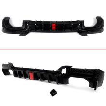 Gloss Black Rear Bumper Diffuser Lip W/LED Light For BMW X3 M40i G01 LCI 2022-2024