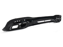 Black Rear Diffuser + Exhaust Tips for Mercedes S-Class W222 AMG-Line 2018-2020