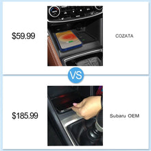 Wireless Charger Center Console Charging Pad for Subaru Forester Impreza 2018-2023