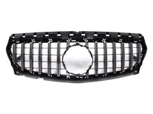 For 2017-2019 Mercedes CLA C117 CLA180 CLA200 Black/Silver GT Front Grille Grill