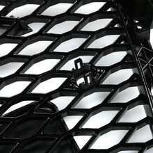 Honeycomb Sport Mesh Grille Grill Black For 13-16 Audi A4 S4 B8.5