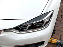 For 12-18 BMW 3-Series F30 Gloss Black Headlight Eyelid Cover Trim Eyebrow