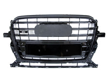 Glossy Black Front Bumper Grille Grill For Audi Q5 2013-2017 Base / S-line