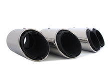 3-Layer Silver Sport Exhaust Tips Muffler Pipe For For Porsche Macan 2.0L 2019-2025