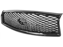 Gloss Black Front Bumper Grill Honeycomb for Infiniti Q50 2014-2017