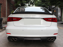 Real Carbon Fiber Duckbill Spoiler Wing for AUDI A3 8V S3 RS3 Sedan 2013-2020 od96