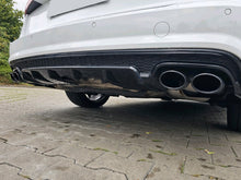 S6 Style Rear Diffuser + Black Tips For Audi A6 C7.5 Sedan S-Line 2016–2018